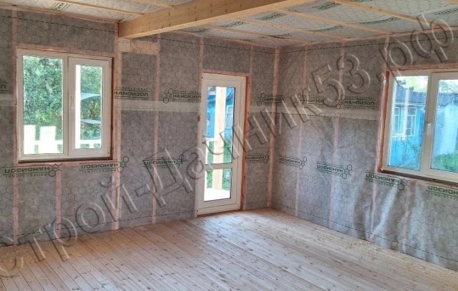 5 Каркасный дом Д-115, 11x9.5м, 91 М², Ленинградская область, Гатчинский район, СНТ Зайцево (10)